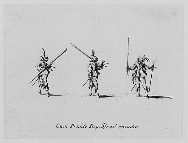Jacques Callot, Exercises Militaires...Israel  execu. 1635