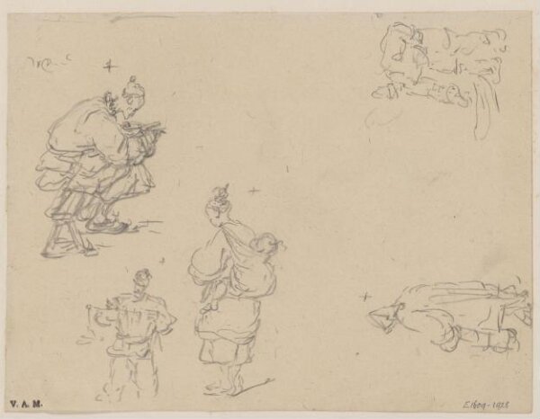 George Chinnery, Sketches of Chinese figures