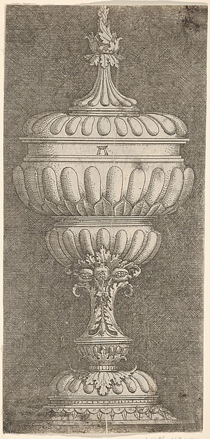 Albrecht Altdorfer, Covered Goblet with Three Pomegranates