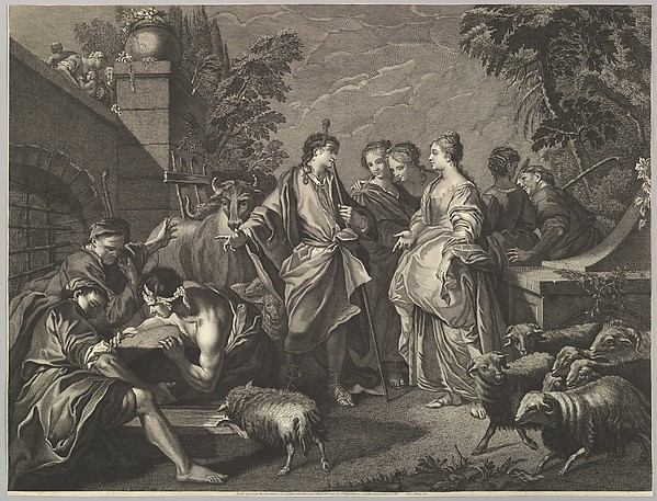 Anonymous, Jacob arrives in Mesopotamia