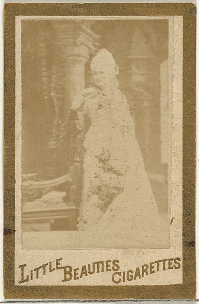 Allen & Ginter, From the Actresses and Celebrities series (N60, Type 1) promoting Little Beauties Cigarettes for Allen & Ginter brand tobacco products