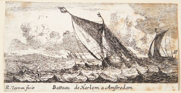 Reinier Zeeman, Sejlruten mellem Haarlem og Amsterdam