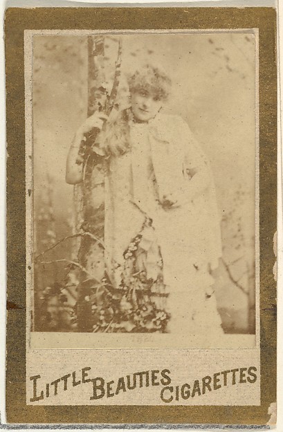 Allen & Ginter, From the Actresses and Celebrities series (N60, Type 1) promoting Little Beauties Cigarettes for Allen & Ginter brand tobacco products