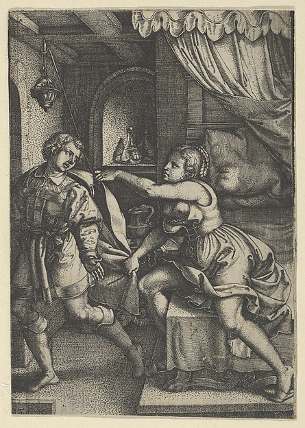 Georg Pencz, Joseph and Potiphar's Wife, from The Story of Joseph
