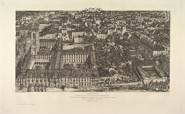 Charles Meryon, Collège Henri IV (ou Lycée Napoléon)