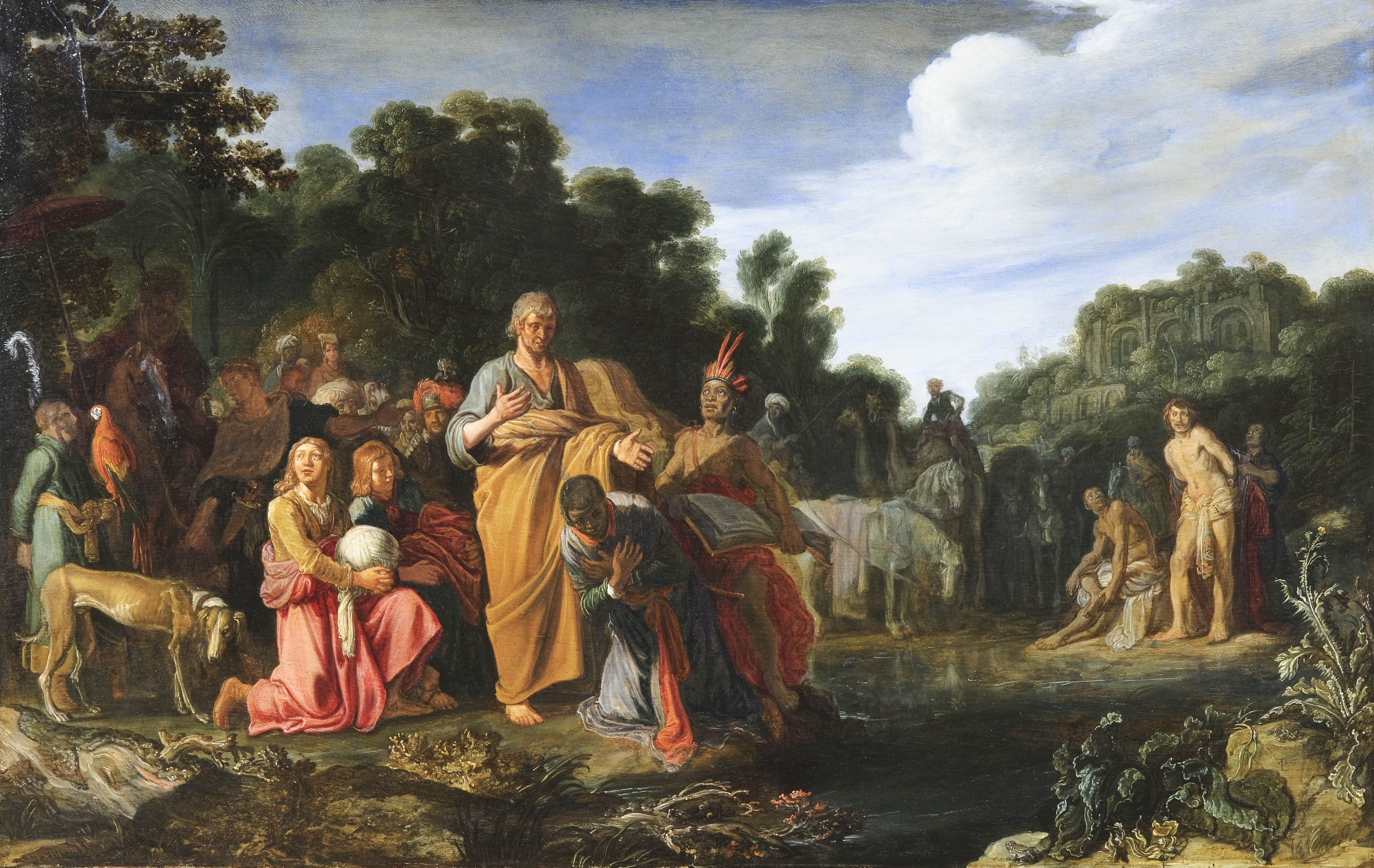 Pieter Lastman, The baptism of the Eunuch
