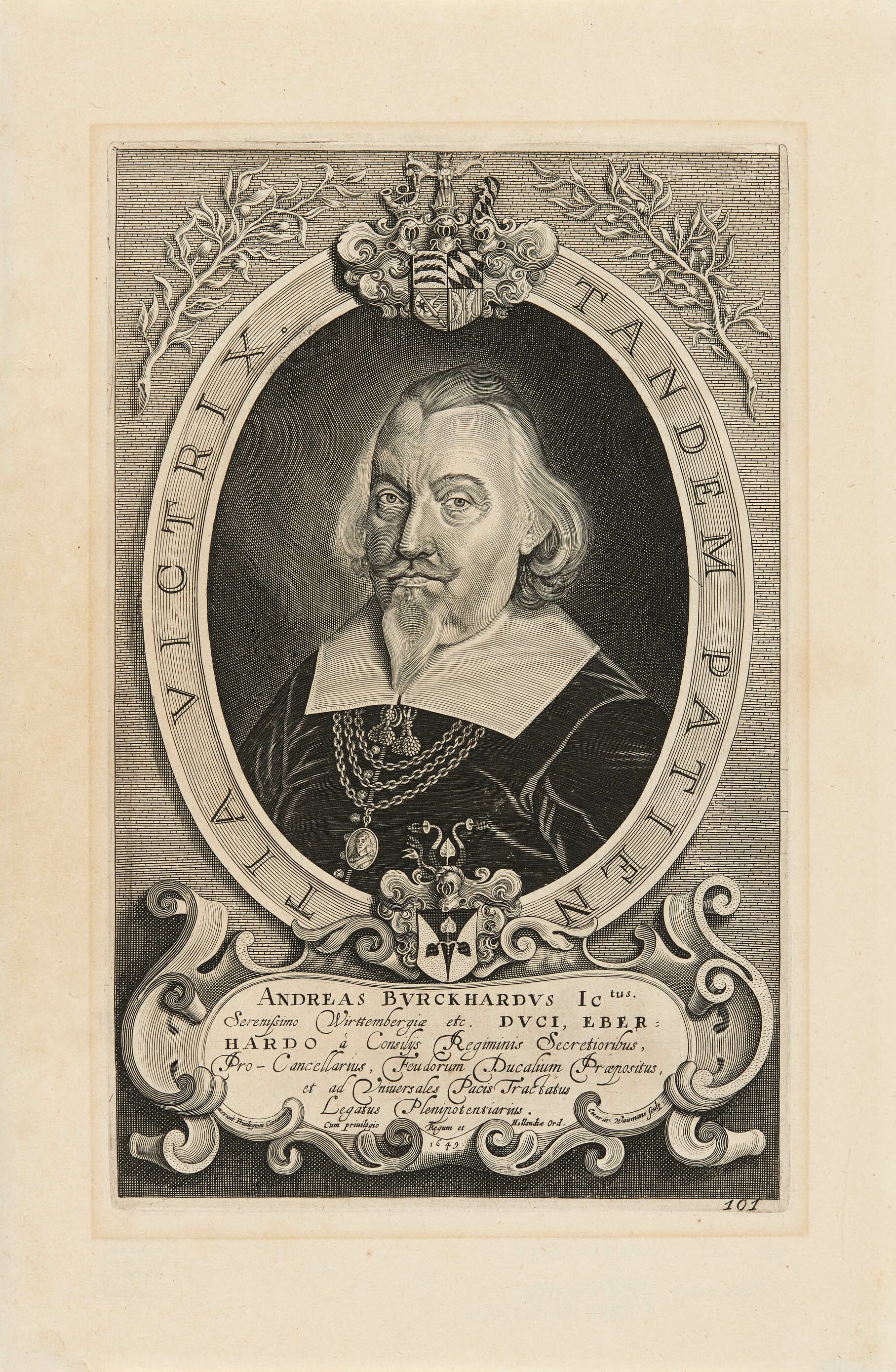 Coenrad Waumans, Bildnis Andreas Burckhardt
