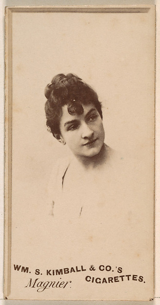 William S. Kimball & Company, Miss Magnier, from the Actresses series (N203) issued by Wm. S. Kimball & Co.