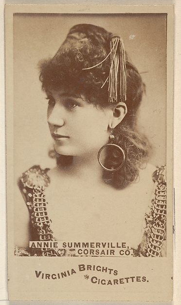 Allen & Ginter, Annie Summerville, Corsair Co., from the Actors and Actresses series (N45, Type 6) for Virginia Brights Cigarettes