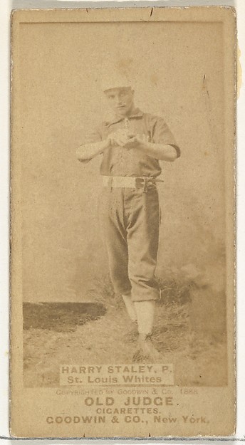 Goodwin & Company, Staley, Pitcher, St. Louis Whites, from the Old Judge series (N172) for Old Judge Cigarettes