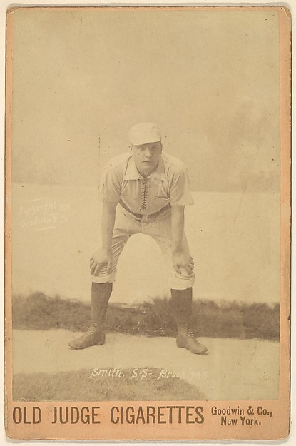Goodwin & Company, Smith, Shortstop, Brooklyn, from the series Old Judge Cigarettes