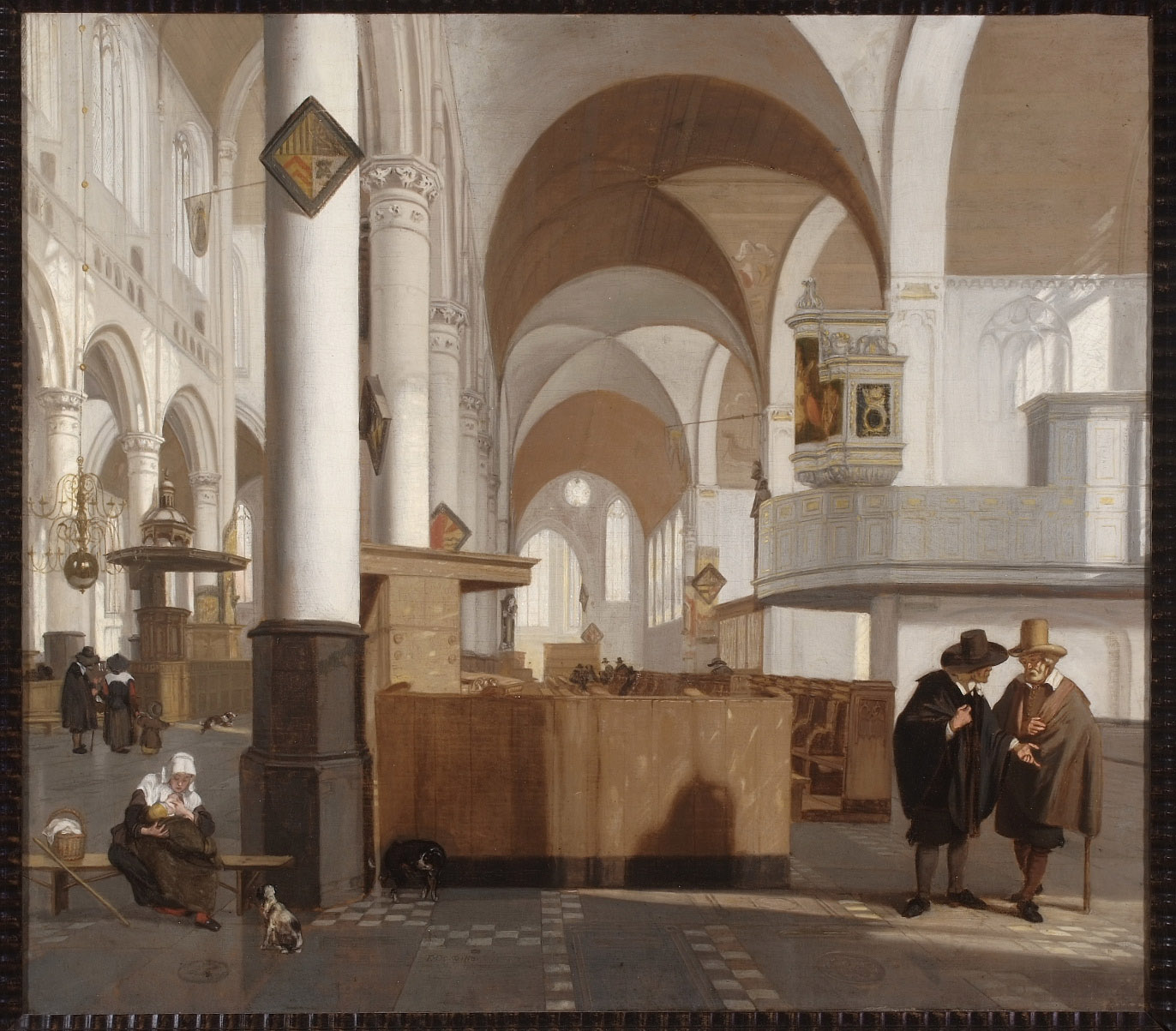 Emanuel de Witte, Interior of the Oude Kerk in Amsterdam