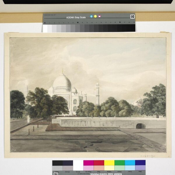 Unknown, View of the Taj Mahal from the gardens