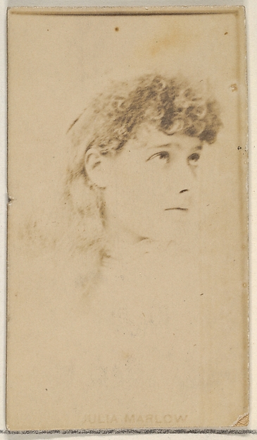 Allen & Ginter, Julia Marlow, from the Actors and Actresses series (N45, Type 8) for Virginia Brights Cigarettes