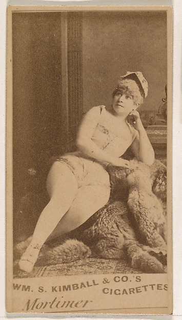 William S. Kimball & Company, Miss Mortimer, from the Actresses series (N203) issued by Wm. S. Kimball & Co.