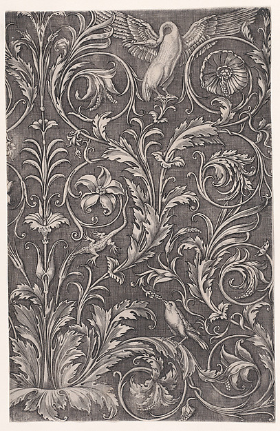Agostino Veneziano (Agostino dei Musi), Ornamental Panel