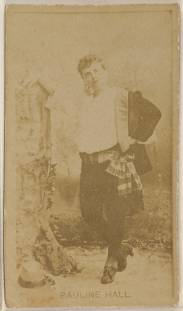 Allen & Ginter, Pauline Hall, from the Actors and Actresses series (N45, Type 8) for Virginia Brights Cigarettes