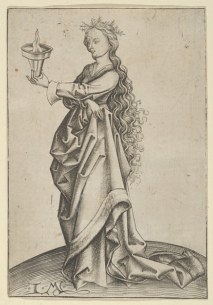 Israhel van Meckenem, The Third Wise Virgin