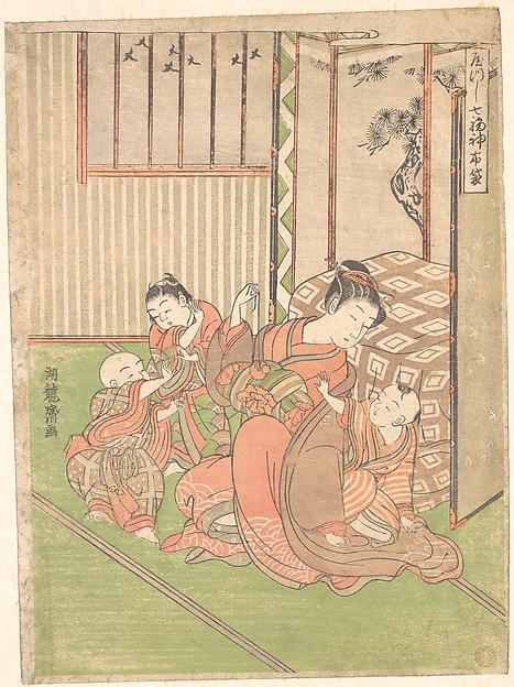 Isoda Koryūsai, Disguised or Transformed Hotei