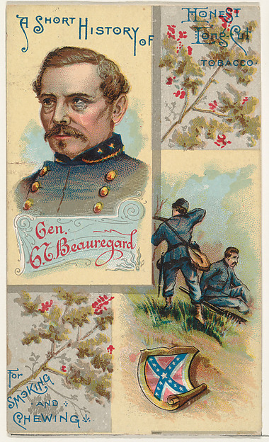 W. Duke, Sons & Co., A Short History of General G. T. Beauregard, from the Histories of Generals series (N114) issued by W. Duke, Sons & Co. to promote Honest Long Cut Smoking and Chewing Tobacco