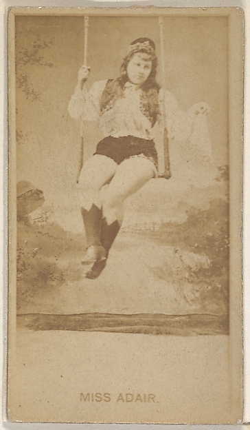 Allen & Ginter, Miss Adair, from the Actors and Actresses series (N45, Type 8) for Virginia Brights Cigarettes