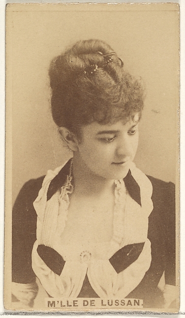 Allen & Ginter, Mlle. de Lussan, from the Actors and Actresses series (N45, Type 1) for Virginia Brights Cigarettes