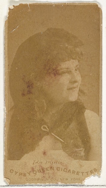 Goodwin & Company, Ida Mulle, from the Actors and Actresses series (N171) for Gypsy Queen Cigarettes