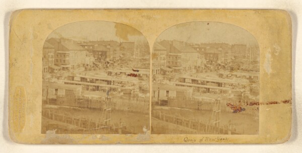William England, View on the Quay of New York.