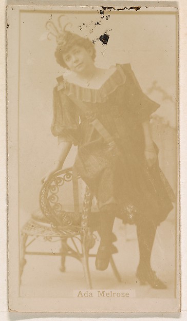 Kinney Brothers Tobacco Company, Ada Melrose, from the Actresses series (N245) issued by Kinney Brothers to promote Sweet Caporal Cigarettes