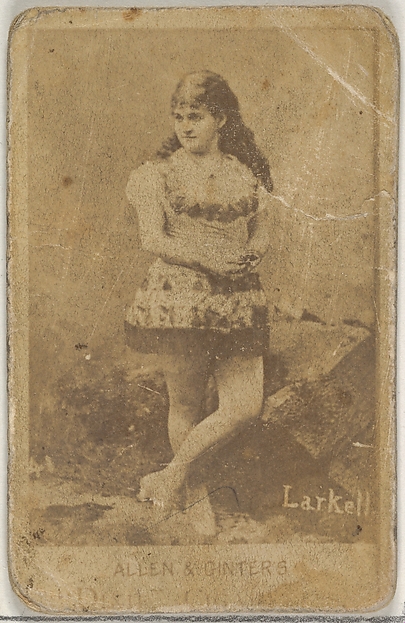 Allen & Ginter, Larkell, from the Actors and Actresses series (N45, Type 7) for Dixie Cigarettes
