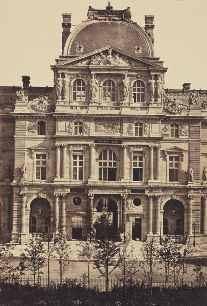 Édouard Baldus, [The Pavillon Sully, Louvre, Paris]