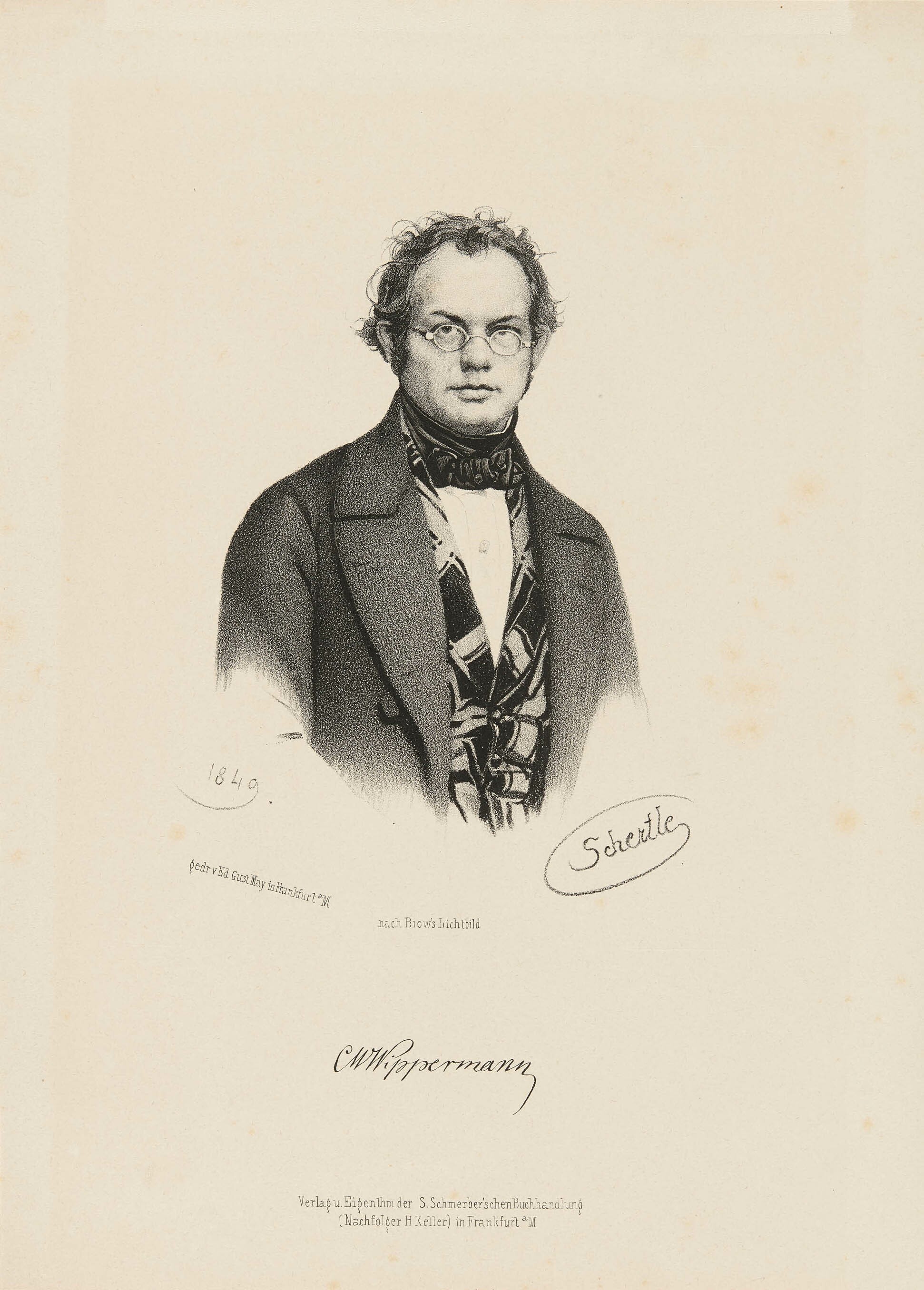 Valentin Schertle, Bildnis Karl Wilhelm Wippermann
