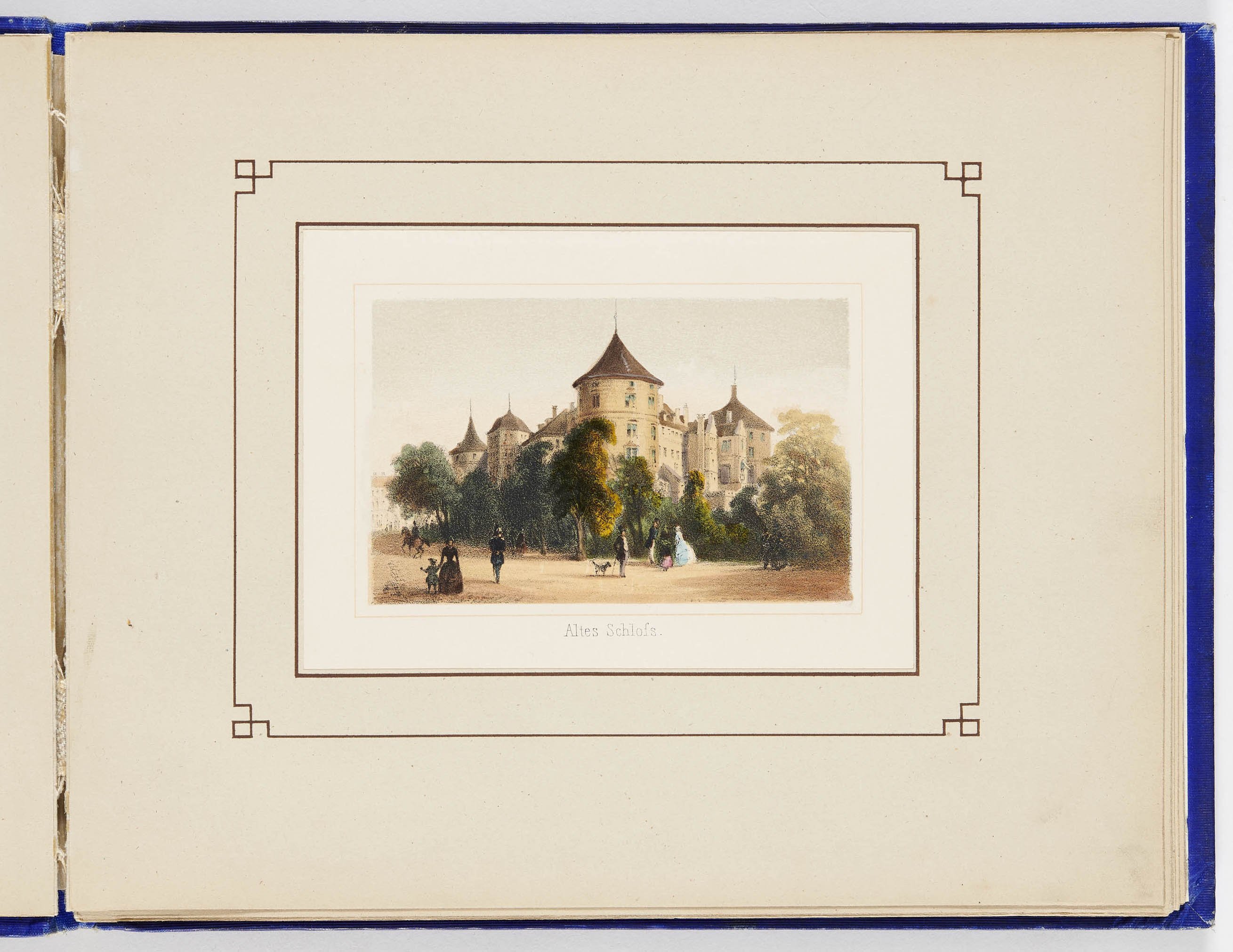 Adam Gatternicht, "Album von Stuttgart und Umgebung" - Blatt 4: Altes Schloss