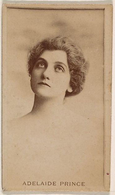 Kinney Brothers Tobacco Company, Adelaide Prince, from the Actresses series (N245) issued by Kinney Brothers to promote Sweet Caporal Cigarettes