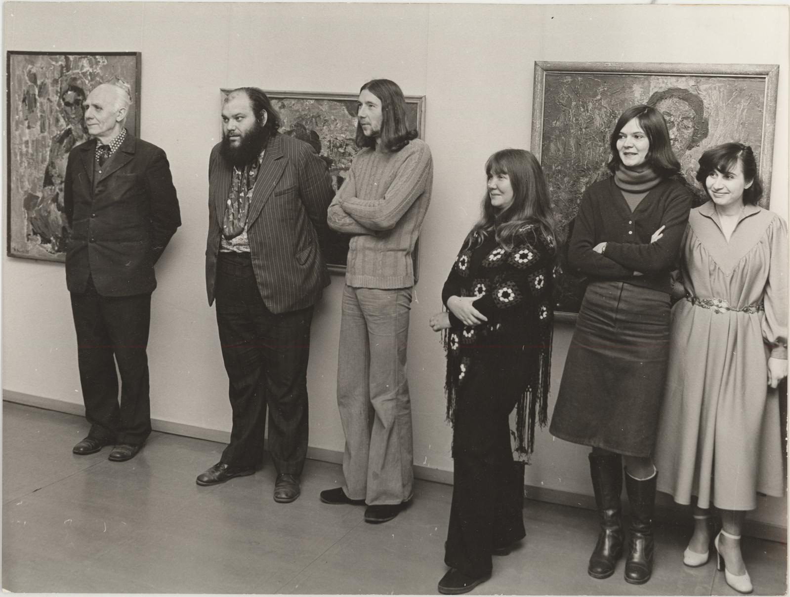 Matti (kujutatu) Milius, Opening of V. Volkov Exhibition 02.11.1979.
