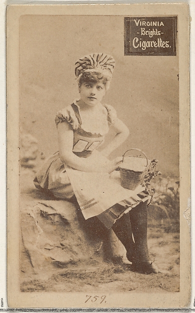 Allen & Ginter, Card 759, from the Actors and Actresses series (N45, Type 2) for Virginia Brights Cigarettes