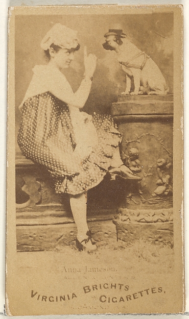 Allen & Ginter, Anna Jameson, from the Actors and Actresses series (N45, Type 1) for Virginia Brights Cigarettes