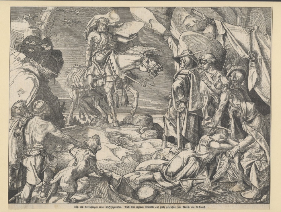 Moritz von Beckerath, "Götz von Berlichingen bei den Zigeunern" Zigeunerszene