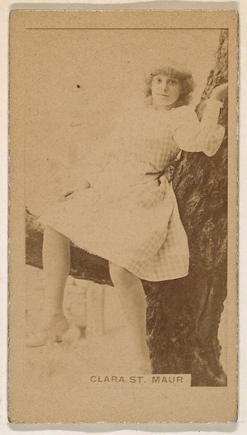 Kinney Brothers Tobacco Company, Clara St. Maur, from the Actresses series (N245) issued by Kinney Brothers to promote Sweet Caporal Cigarettes