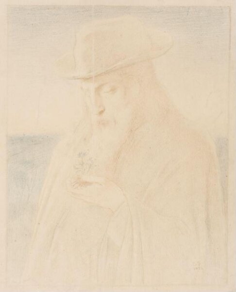 Simeon Solomon, Portrait of Alfred, Lord Tennyson