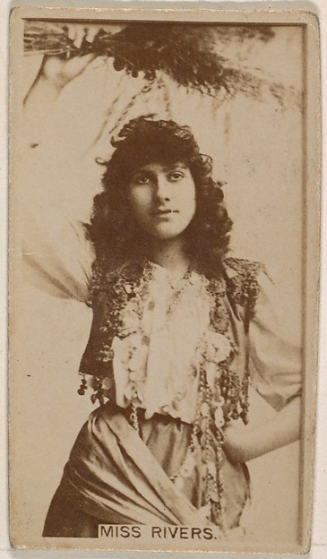Kinney Brothers Tobacco Company, Miss Rivers, from the Actresses series (N245) issued by Kinney Brothers to promote Sweet Caporal Cigarettes
