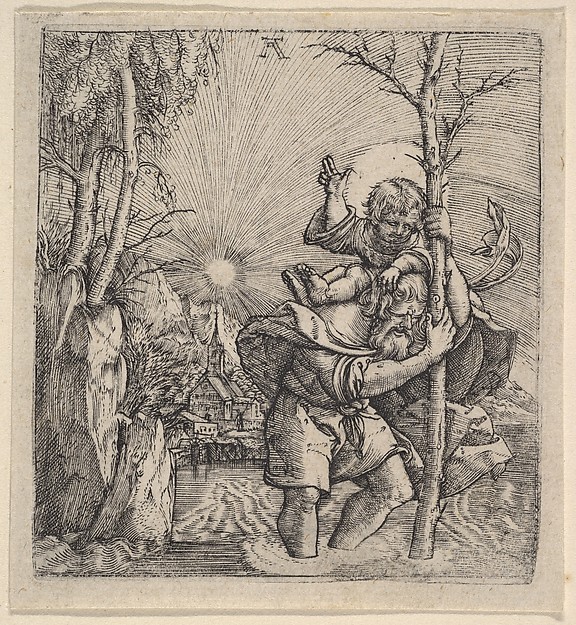 Albrecht Altdorfer, Saint Christopher Carrying the Christ Child
