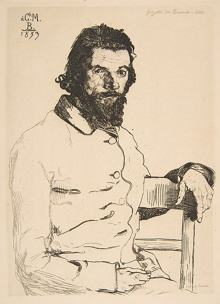 Félix Bracquemond, Portrait of Charles Meryon