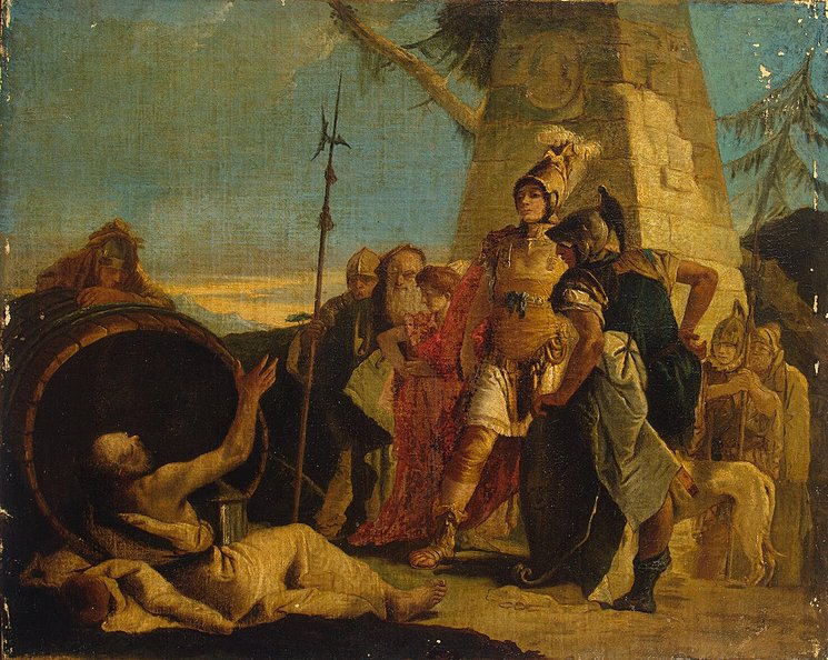 Giovanni Battista Tiepolo, Alexander the Great and Diogenes