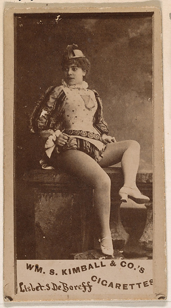 William S. Kimball & Company, Lisbet S. DeBoreff, from the Actresses series (N203) issued by Wm. S. Kimball & Co.