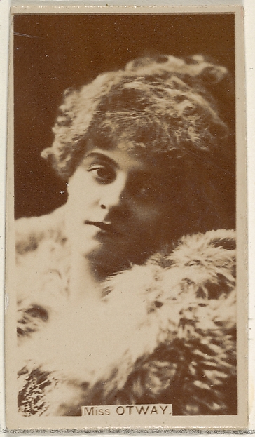 Allen & Ginter, Miss Otway, from the Actors and Actresses series (N45, Type 8) for Virginia Brights Cigarettes