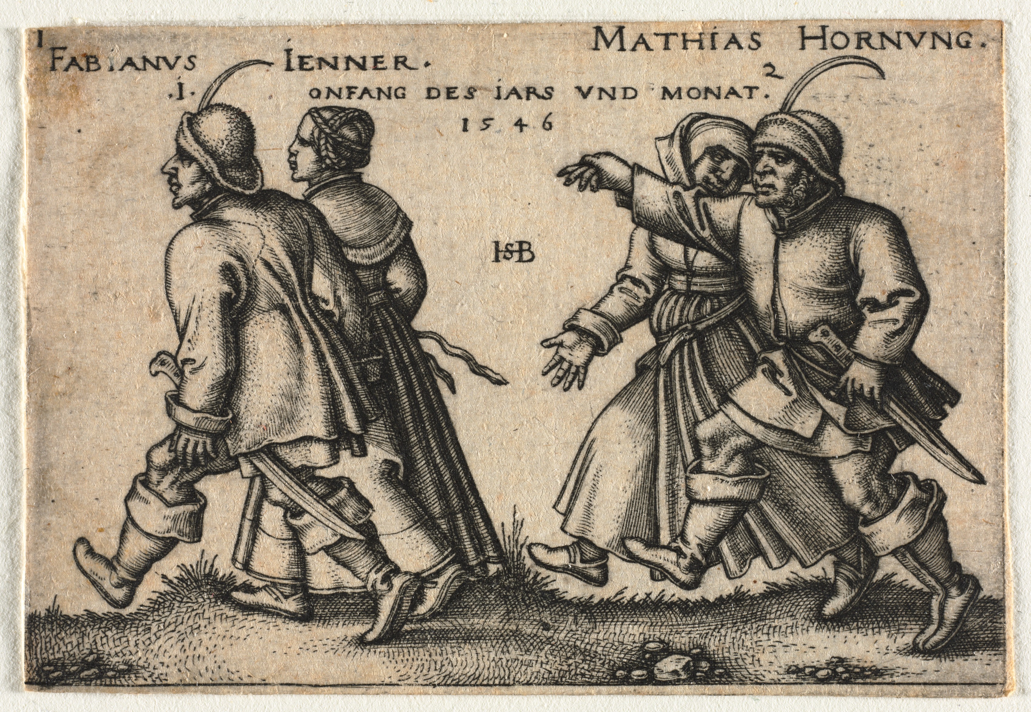 Hans Sebald Beham, The Peasant Wedding or the Twelve Months