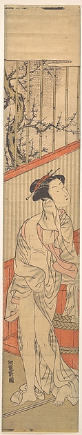 Isoda Koryūsai, Girl Drying Herself after Her Bath