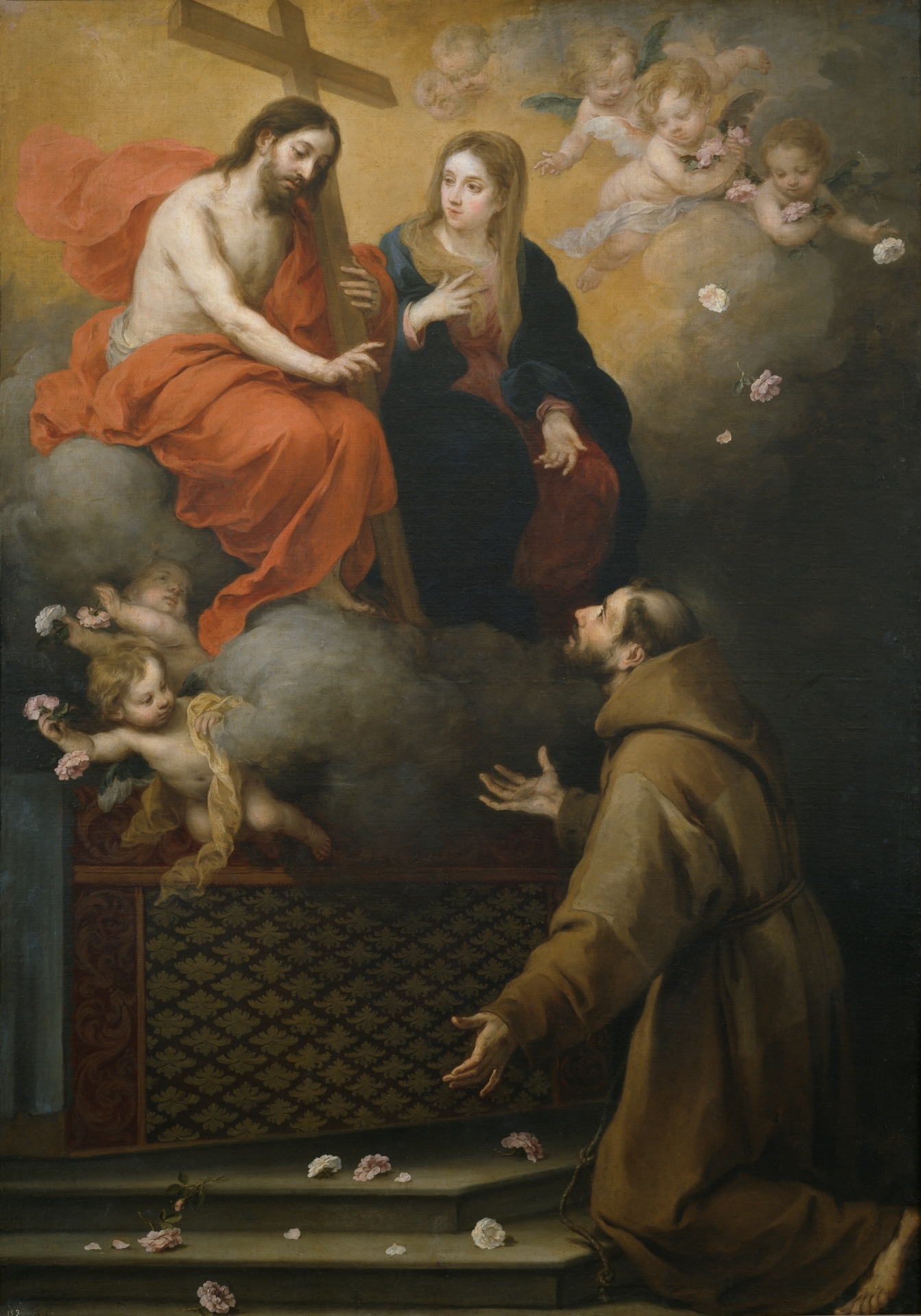 Bartolomé Esteban Murillo, The Vision of Saint Francis in the Portiuncula
