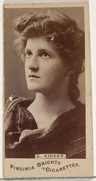 Allen & Ginter, K. Kidder, from the Actors and Actresses series (N45, Type 1) for Virginia Brights Cigarettes